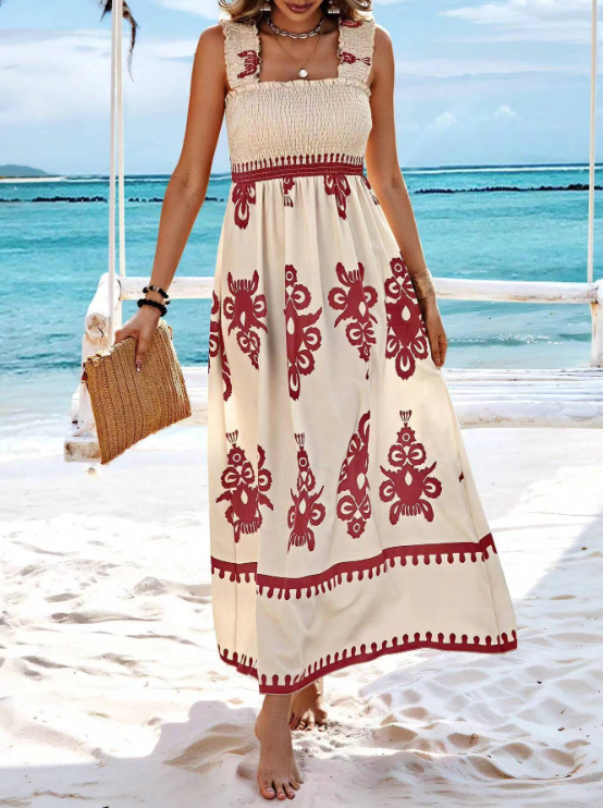 Lauren | Summer Bohemian Long Dress - High-Quality Fabric 10