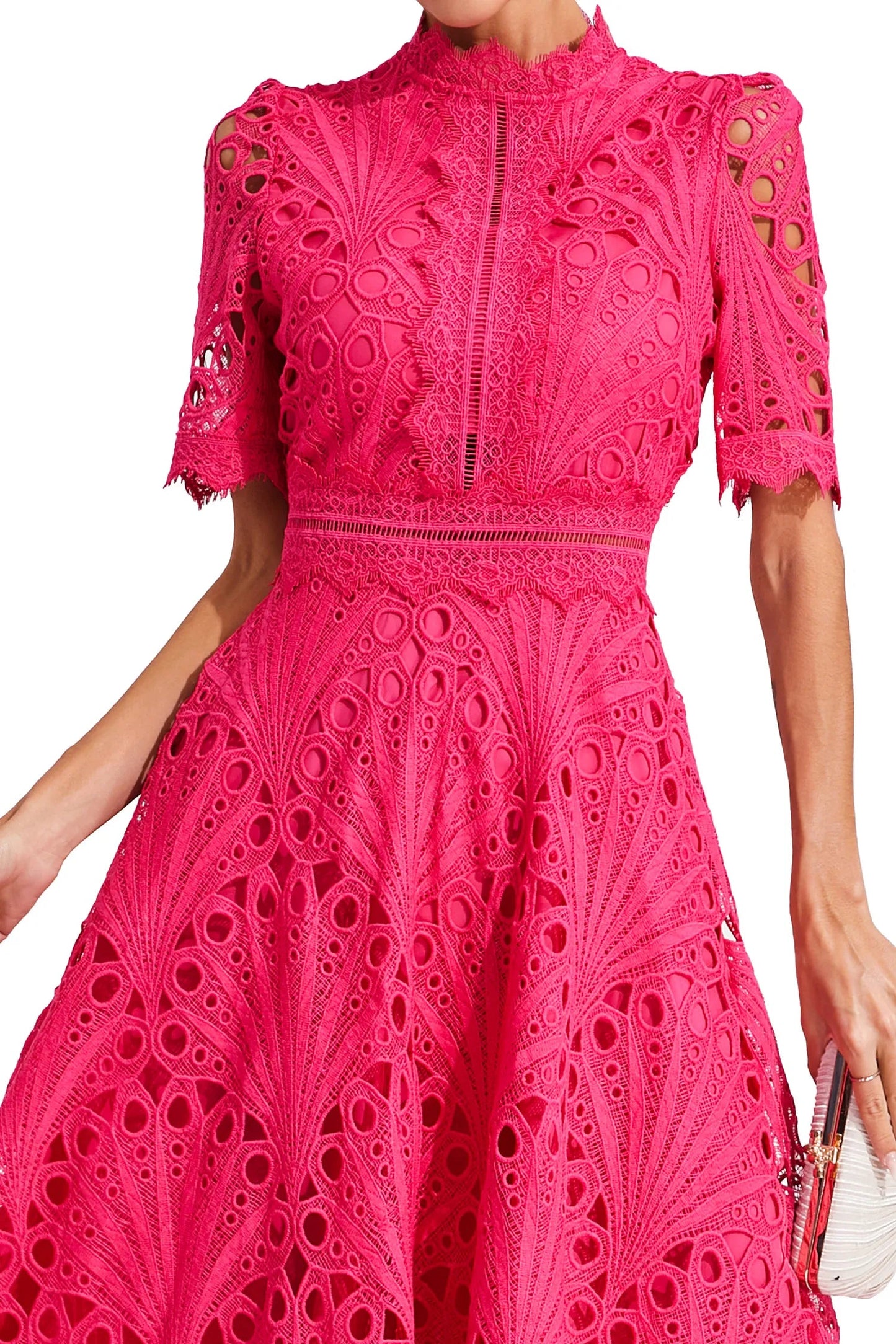 Lexi | Elegant Lace Midi Dress for Women 8
