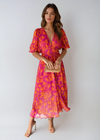 Light Summer Floral Midi Dress 0