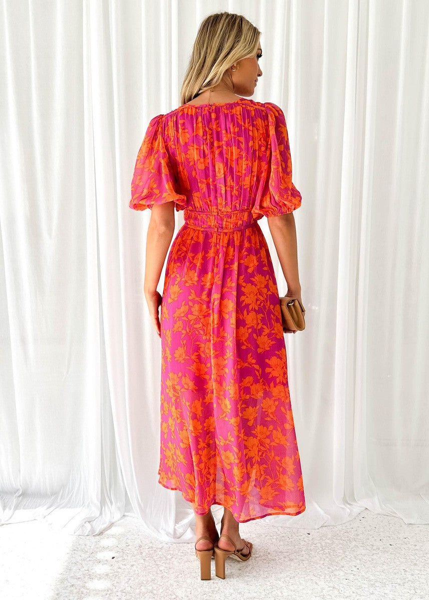 Light Summer Floral Midi Dress 2