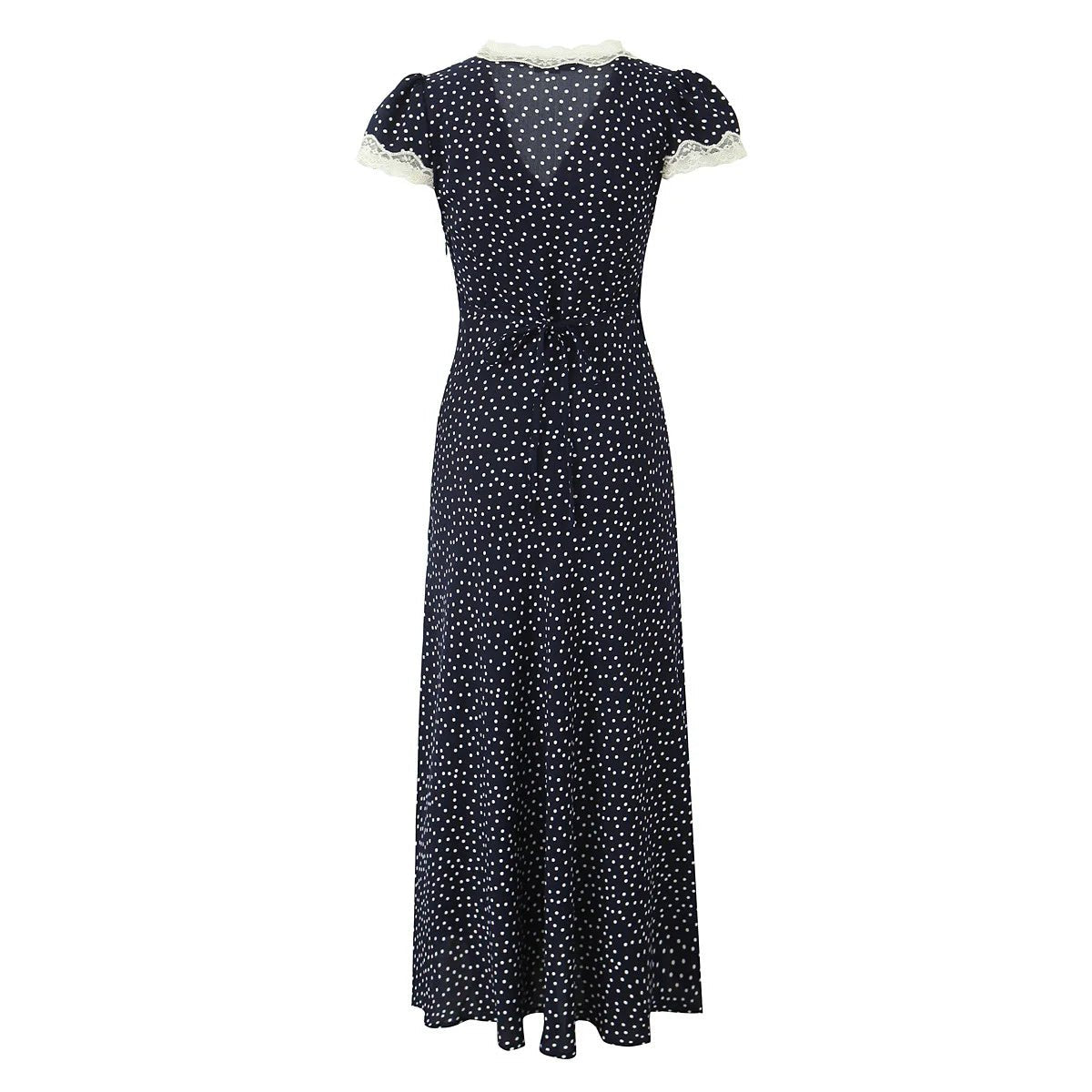 Lightweight Polka Dot Midi Dress 3
