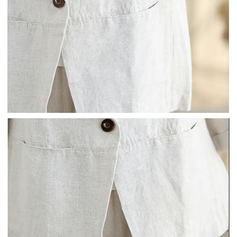 Lina Blazer – Lightweight Cotton Linen for Casual Spring Elegance 7