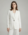 Linen Blazer Suit – Stylish Stripe Design for Elegant Office Attire 3
