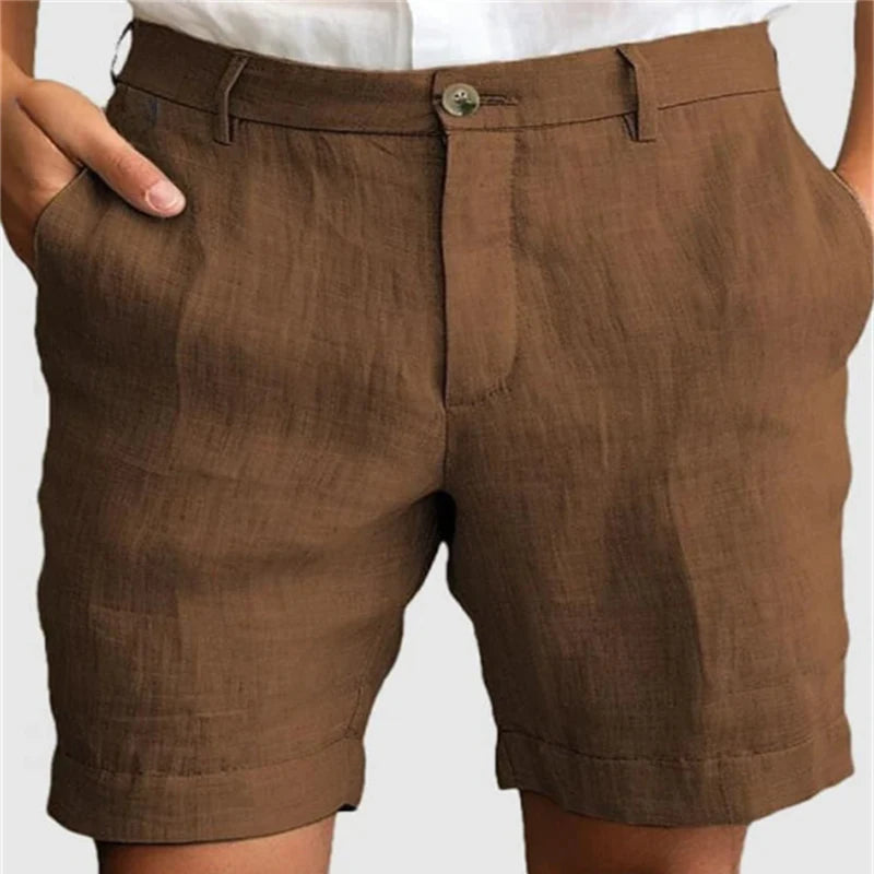 Linen Casual Shorts – Breathable Loose Fit for Summer Comfort 1
