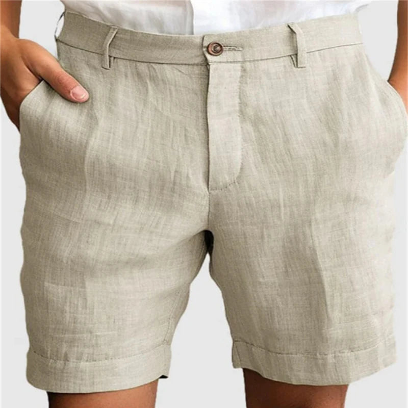 Linen Casual Shorts – Breathable Loose Fit for Summer Comfort 2