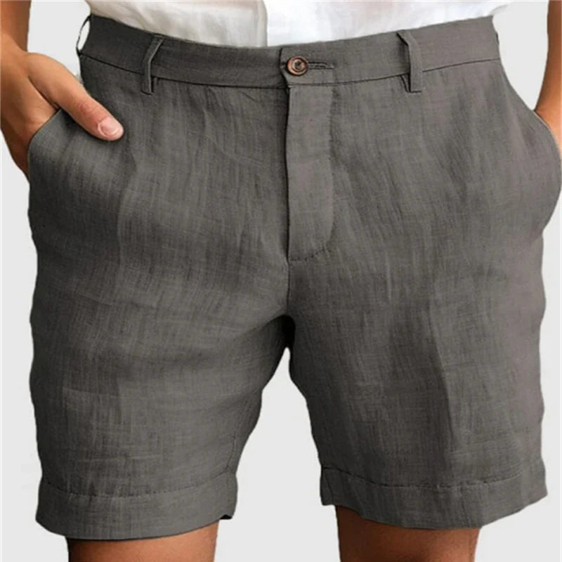 Linen Casual Shorts – Breathable Loose Fit for Summer Comfort 4