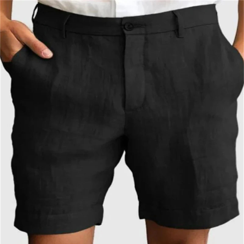 Linen Casual Shorts – Breathable Loose Fit for Summer Comfort 5