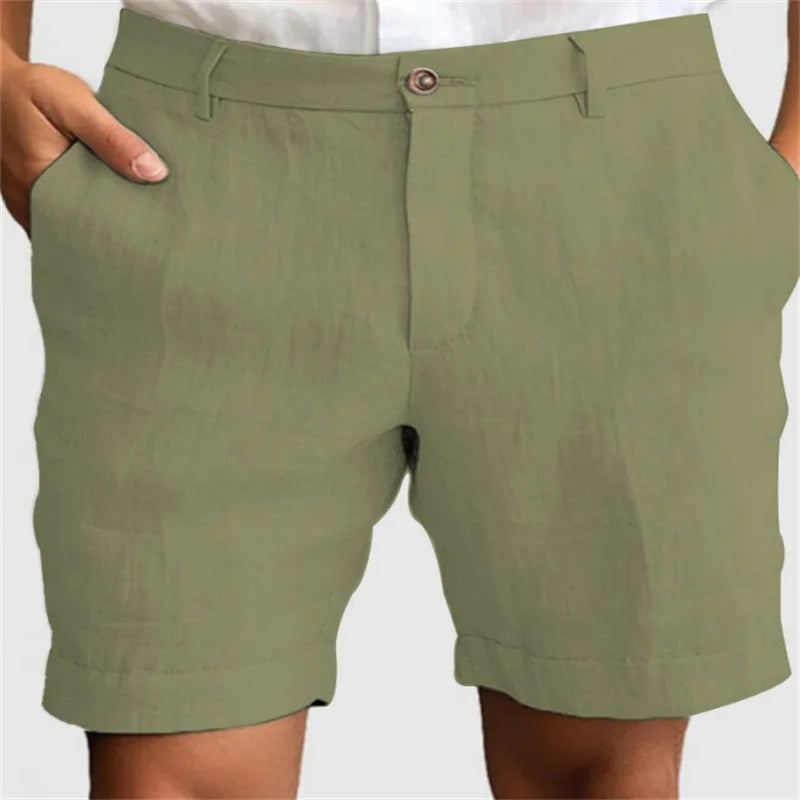 Linen Casual Shorts – Breathable Loose Fit for Summer Comfort 7