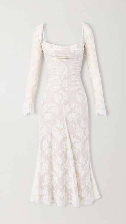 Livilla Long Lace Maxi Dress 0