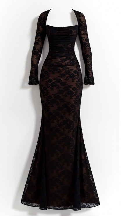 Livilla Long Lace Maxi Dress 3