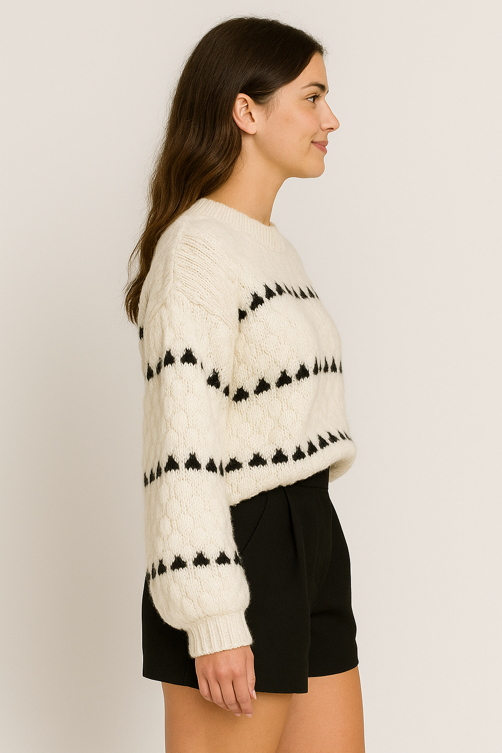 Lucy Textured Knit Sweater 1