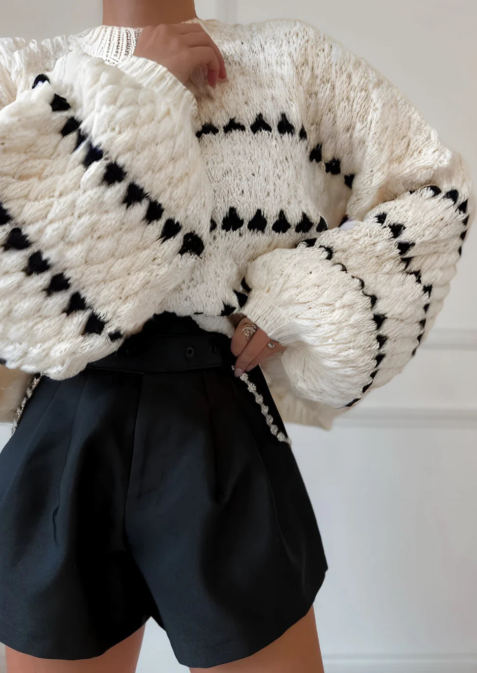 Lucy Textured Knit Sweater 3