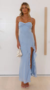 Lyra Elegant Ruffle Trim Maxi Dress 3