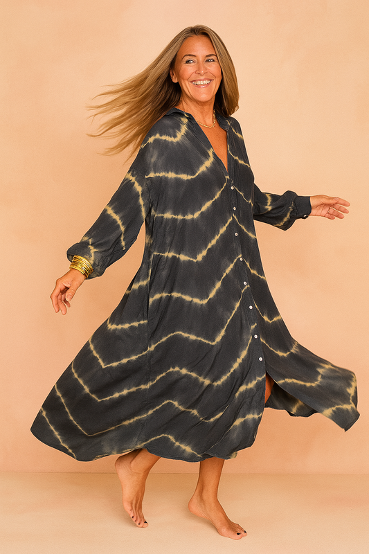 Maggia Maxi Dress – Elegant V-Neck Long Dress for Women 1