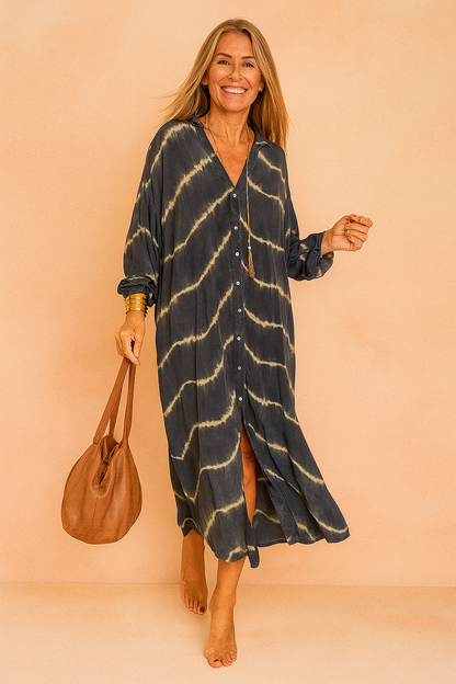Maggia Maxi Dress – Elegant V-Neck Long Dress for Women 2