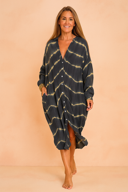 Maggia Maxi Dress – Elegant V-Neck Long Dress for Women 3