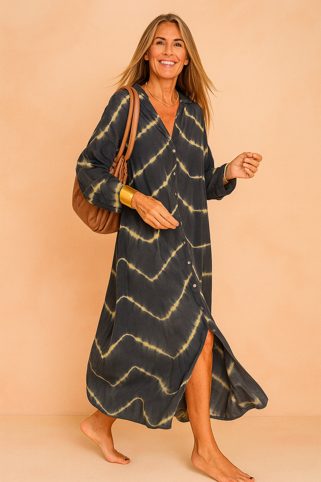 Maggia Maxi Dress – Elegant V-Neck Long Dress for Women 4