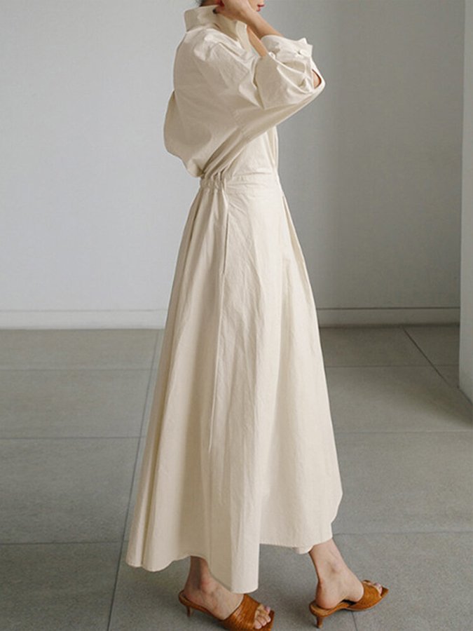 Mathilda | Elegant Shirt Dress with Buttons 2