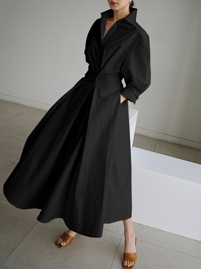 Mathilda | Elegant Shirt Dress with Buttons 4