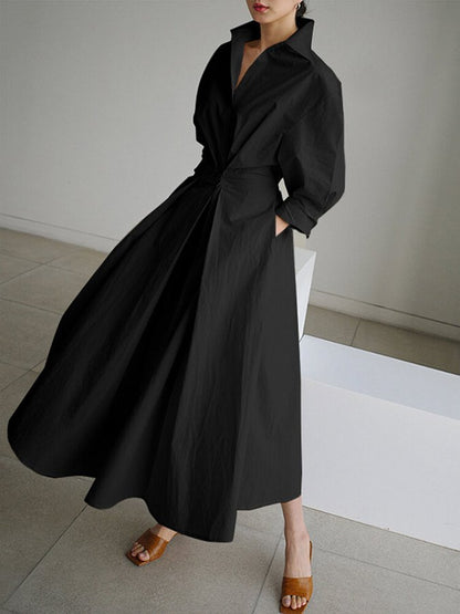 Mathilda | Elegant Shirt Dress with Buttons 4