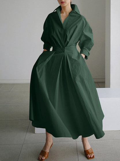 Mathilda | Elegant Shirt Dress with Buttons 6