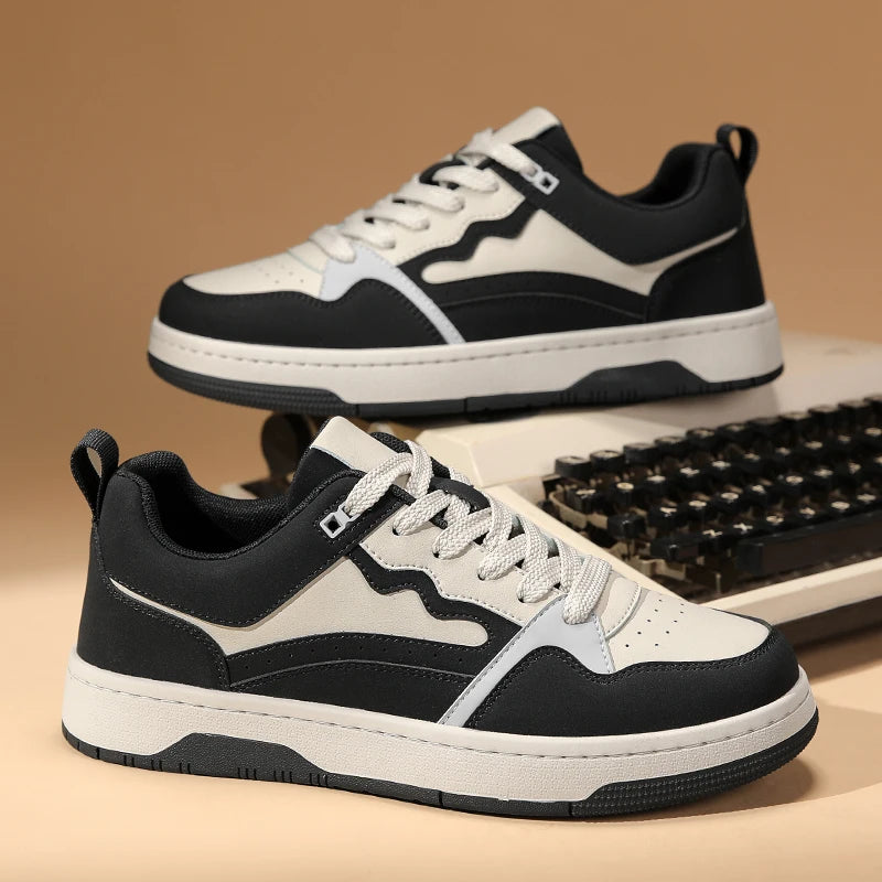 Men Board Shoes New Autumn Fashion Comfortable Sneakers Youth Soft Sole Lightweight Lace Up Casual Sports Shoes for Men 2
