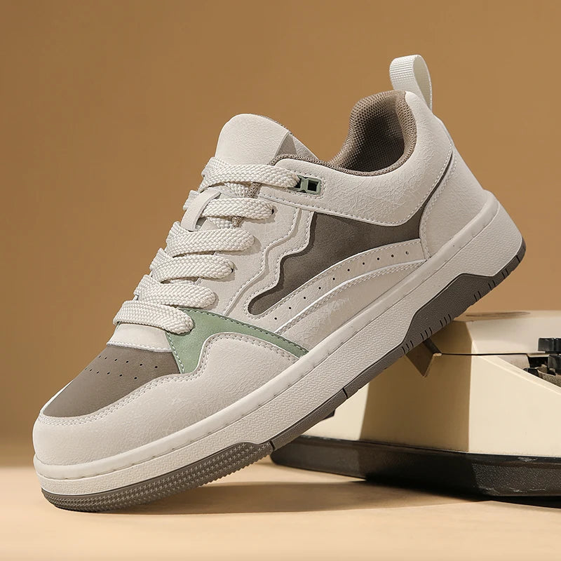 Men Board Shoes New Autumn Fashion Comfortable Sneakers Youth Soft Sole Lightweight Lace Up Casual Sports Shoes for Men 4