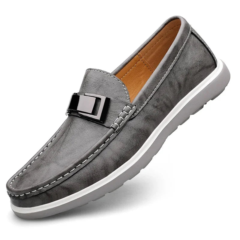 Men's Brown Loafers – Genuine Leather Casual Style for Summer Outings 6