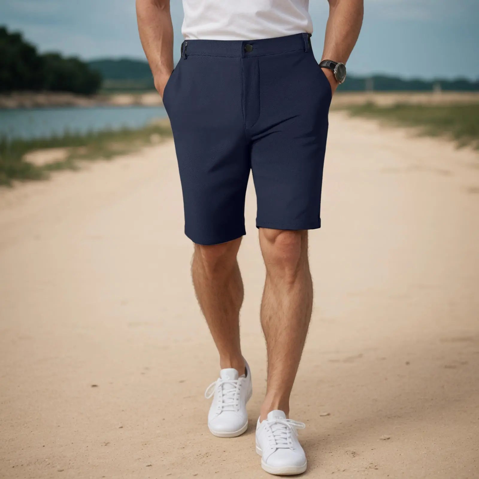 Men's Casual Shorts – Breathable Quick-Dry Fabric for Outdoor Activities 0