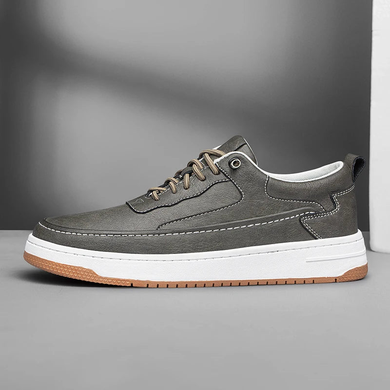 Men's Casual Sneakers – Breathable Leather Everyday Comfort 1