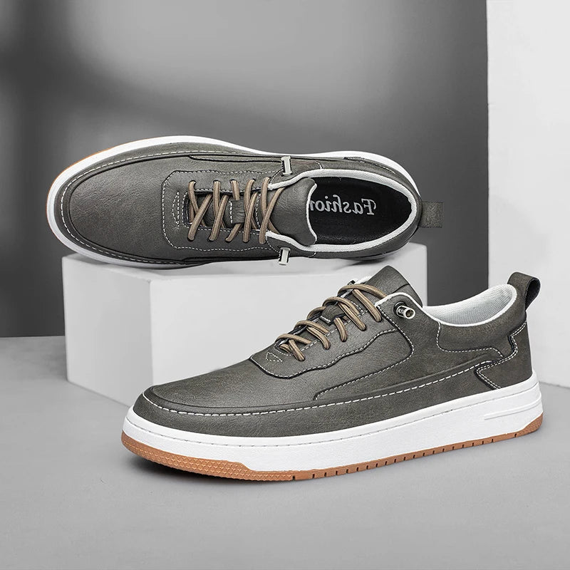 Men's Casual Sneakers – Breathable Leather Everyday Comfort 2