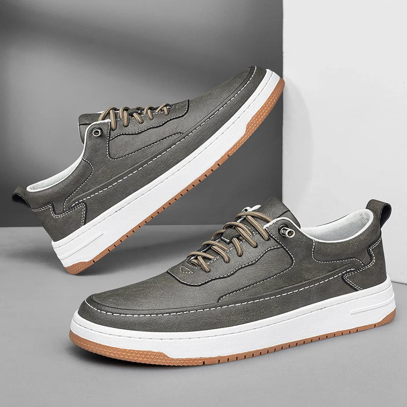 Men's Casual Sneakers – Breathable Leather Everyday Comfort 3