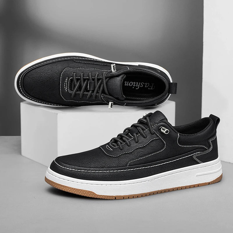 Men's Casual Sneakers – Breathable Leather Everyday Comfort 5