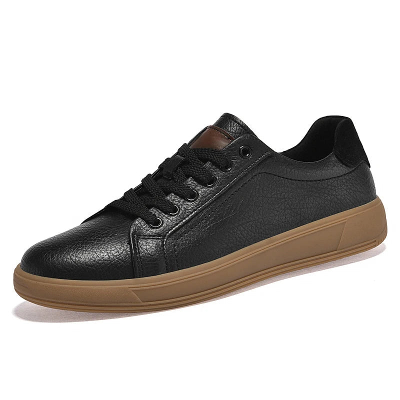 Men's Casual Trainers – Genuine Leather Comfort for Outdoor Activities 0