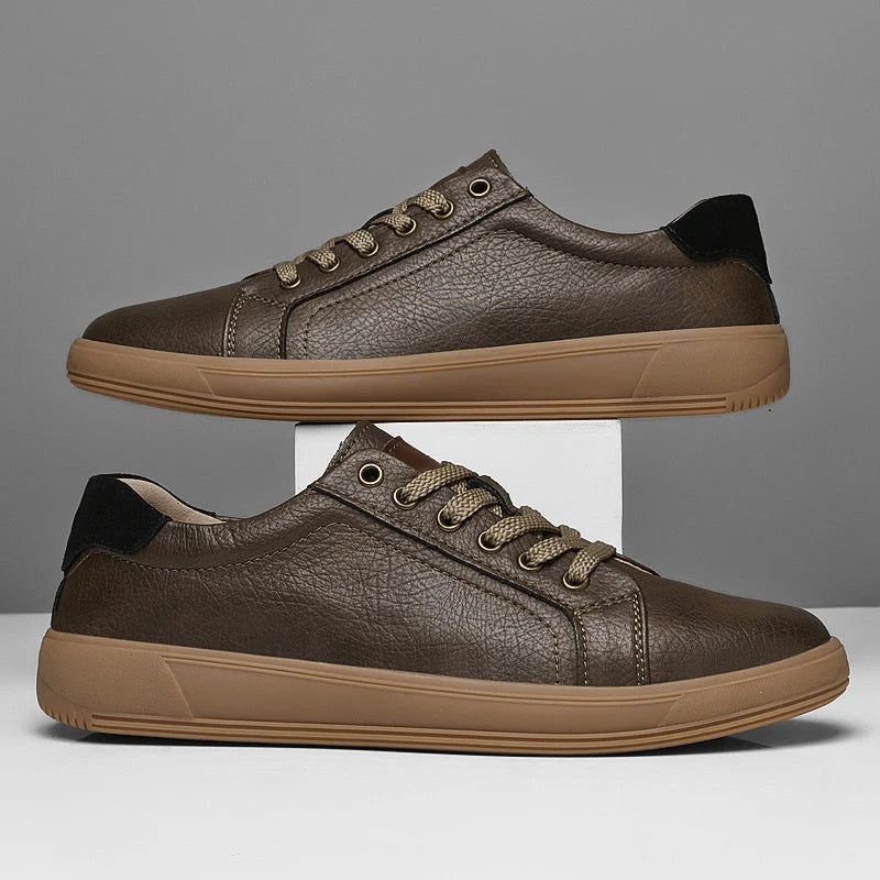 Men's Casual Trainers – Genuine Leather Comfort for Outdoor Activities 2