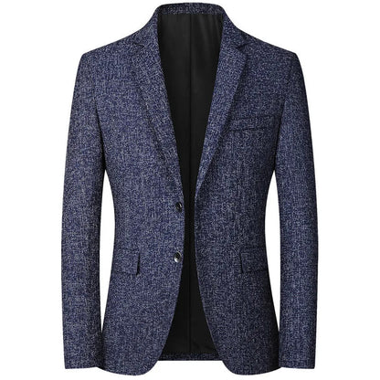 Men's Classic Grey Blazer Jacket – Effortless Style for Business Casual Wear 0