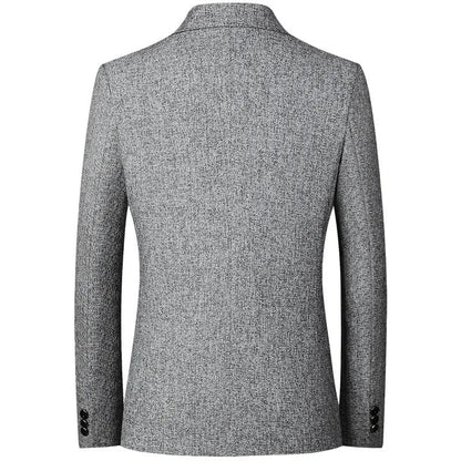 Men's Classic Grey Blazer Jacket – Effortless Style for Business Casual Wear 3