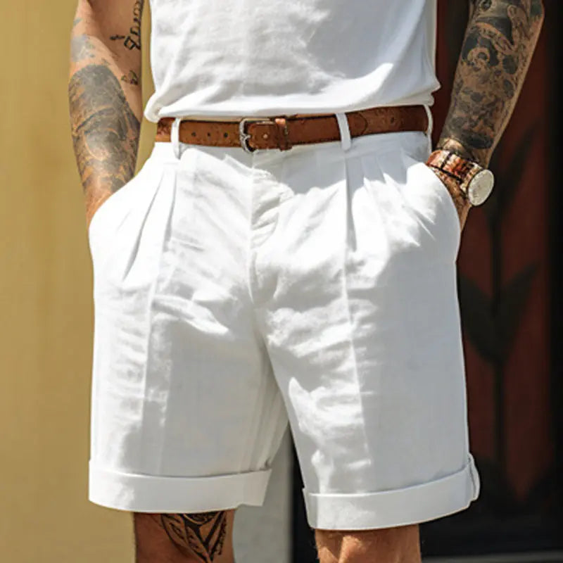 Men's Cotton-Linen Shorts – Breathable Casual Summer Style 2