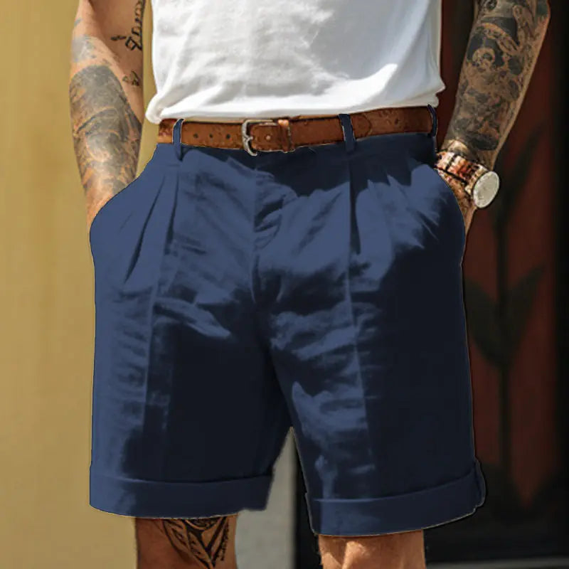 Men's Cotton-Linen Shorts – Breathable Casual Summer Style 3