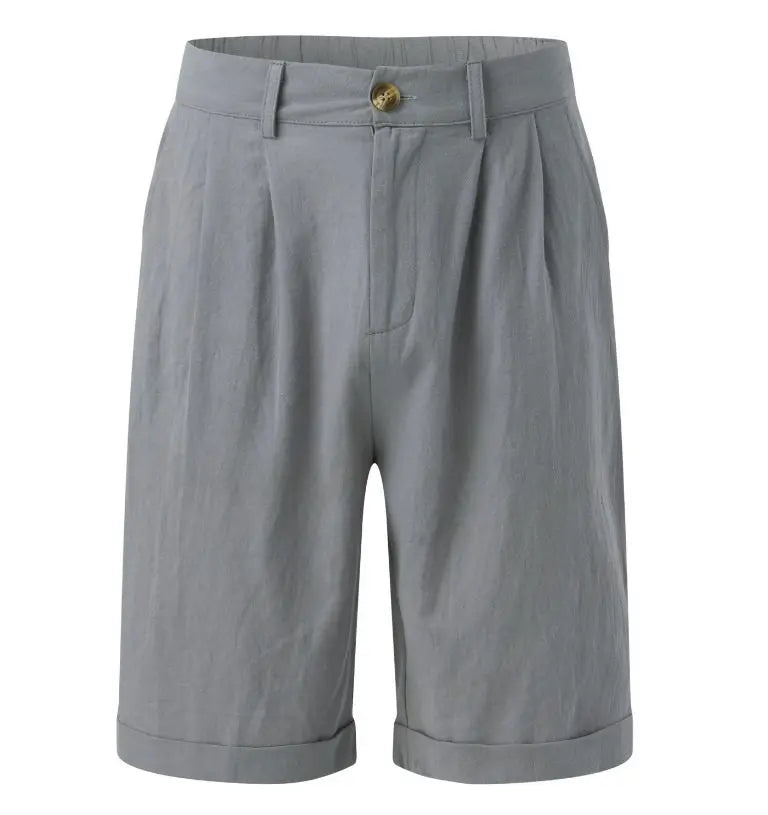 Men's Cotton-Linen Shorts – Breathable Casual Summer Style 5
