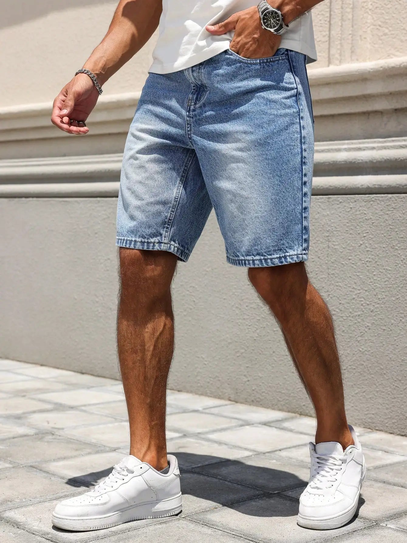 Men's Denim Shorts – Relaxed Fit with Vintage Appeal 2