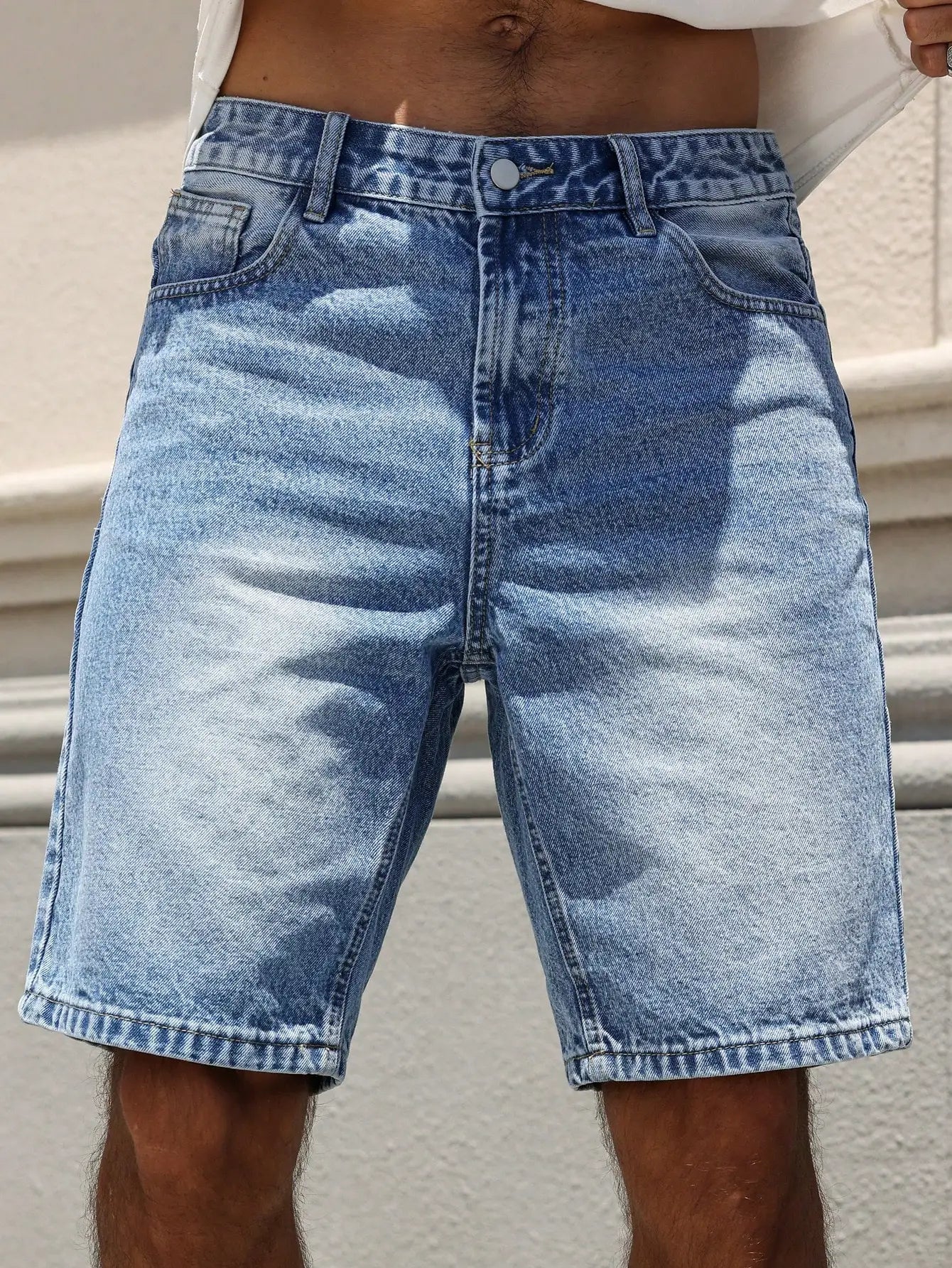 Men's Denim Shorts – Relaxed Fit with Vintage Appeal 5