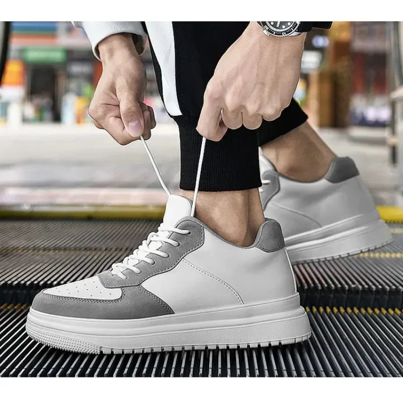 Men's Elevate Sneakers – Height-Increasing Leather Design for Casual Style 0