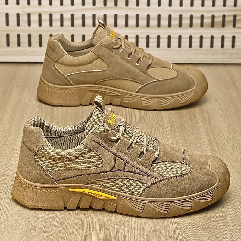 Men's Lightweight Safety Trainers – Breathable Anti-Slip Footwear for Outdoor Work 0