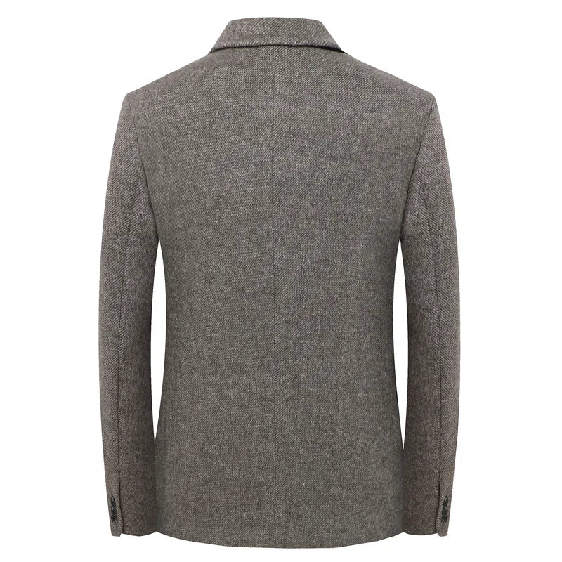 Men's Luxe Blazer Jacket – Elegant Single Breasted Wool Design for Business and Formal Occasions 4