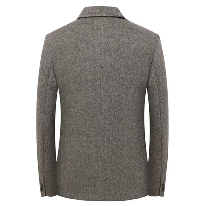 Men's Luxe Blazer Jacket – Elegant Single Breasted Wool Design for Business and Formal Occasions 4