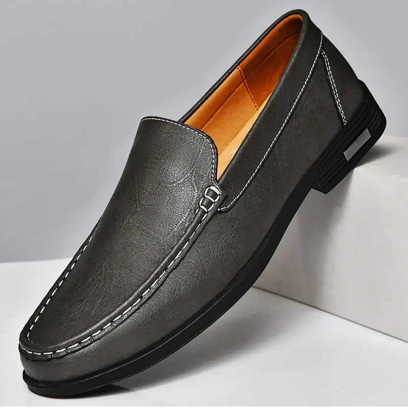Men's Luxe Brown Loafers – Sleek Slip-On Style for Formal Occasions 1