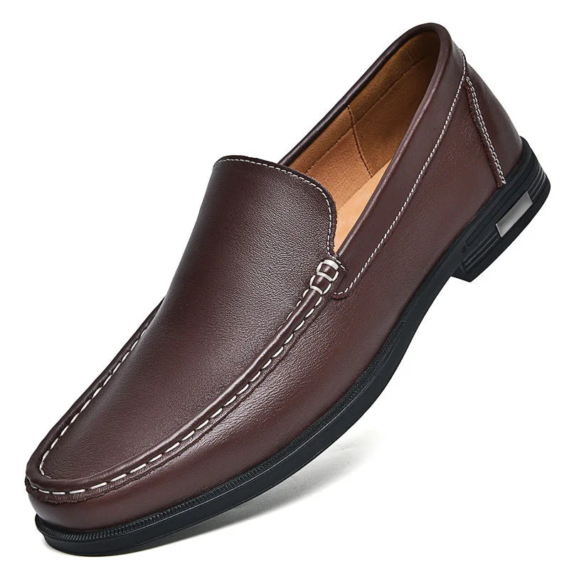 Men's Luxe Brown Loafers – Sleek Slip-On Style for Formal Occasions 5