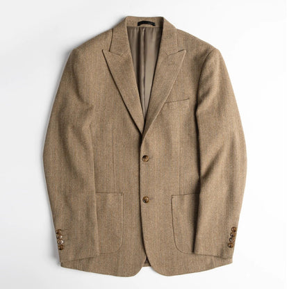 Men's Retro Wool Suit – Chic Slim-Fit Jacket for Autumn Style 5