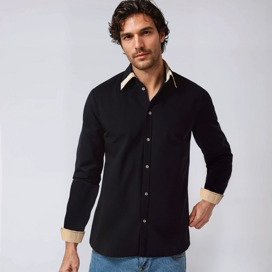 Men's Shirt - Contrasting Collar with Contrasting Cuffs 0
